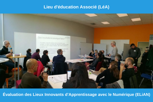 photo d'une séance de travail avec des membres du LéA ELiAN
